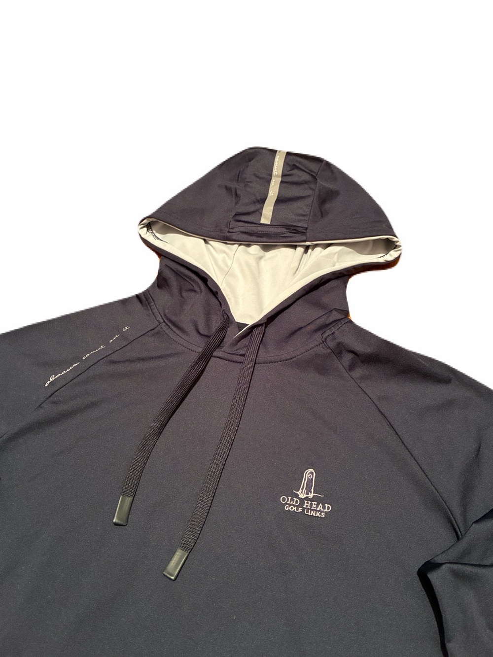 Abacus Count On It Old Head Golf Links Fleece Hoodie in Navy Blue, Men’s Medium